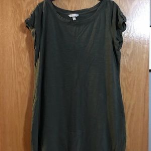 Banana Republic Olive Green T-shirt Dress